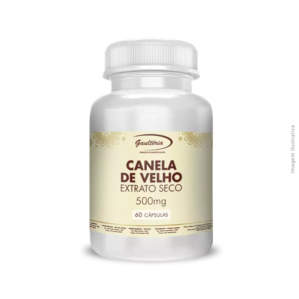 Canela de Velho Extrato Seco 500mg 60 Cápsulas