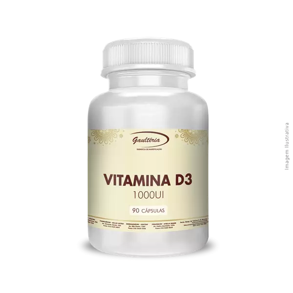 Vitamina D3 1000UI 90 Cápsulas