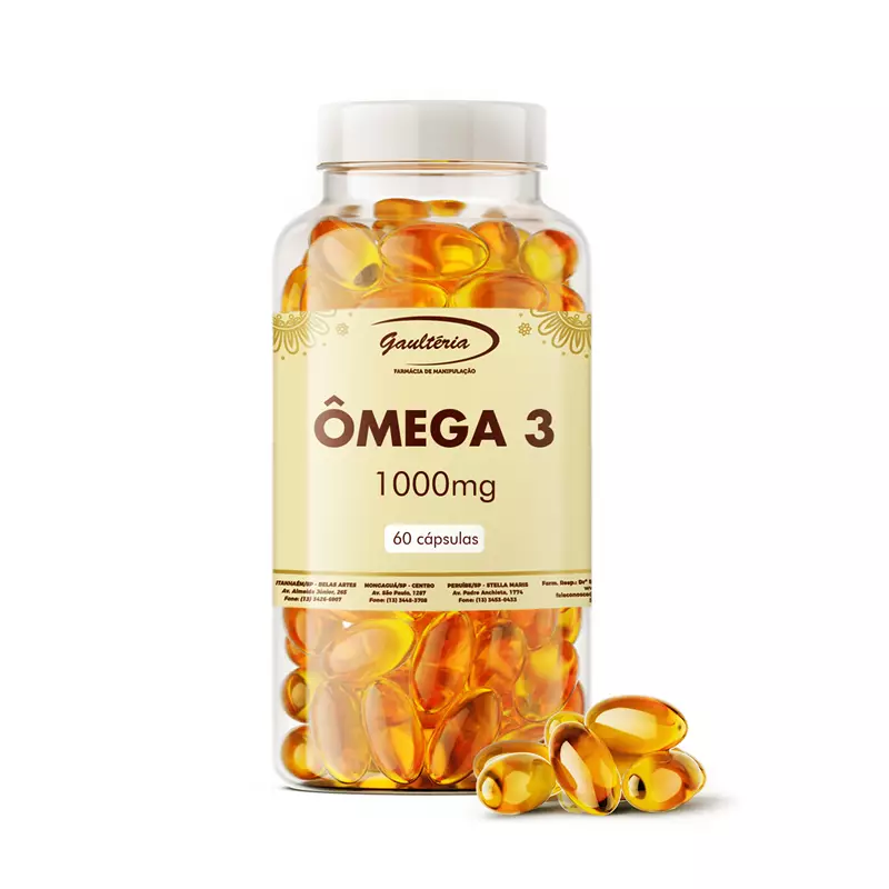 Ômega 3 1000mg 60 cápsulas - Óleo de Peixe