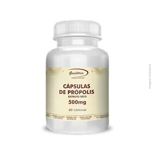 Cápsulas de Própolis Extrato Seco 500mg 60 cápsulas 