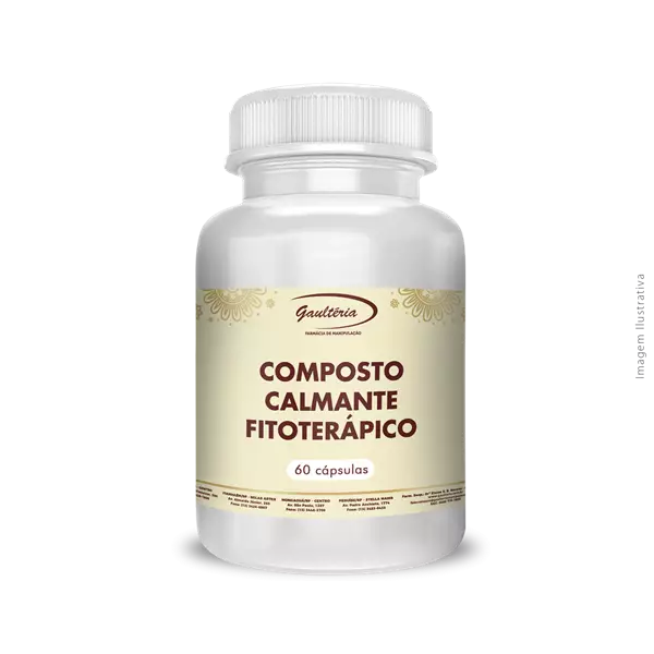 Composto calmante.  60 cápsulas