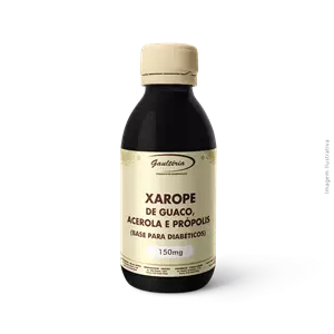 Xarope de Guaco, Acerola, Mel e Própolis - BASE PARA DIABÉTICOS 150ml Xarope de Guaco, Acerola, Mel e Própolis - BASE PARA DIABÉTICOS 150ml