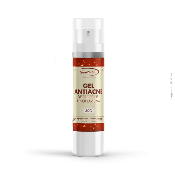 Gel Antiacne de própolis e Isoflavona 30g