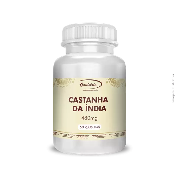 Cápsulas de Castanha da Índia 480mg 60 cápsulas