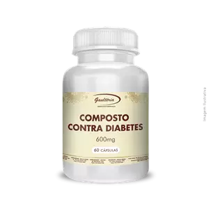 Composto contra Diabetes 600mg 60cápsulas