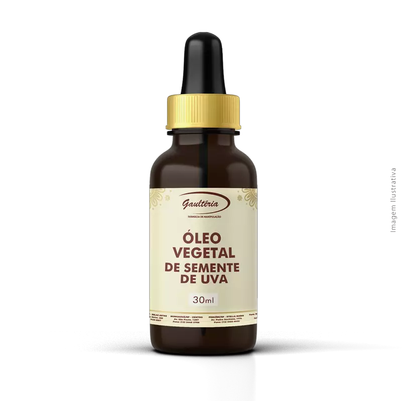 Óleo Vegetal de Semente de Uva 30ml