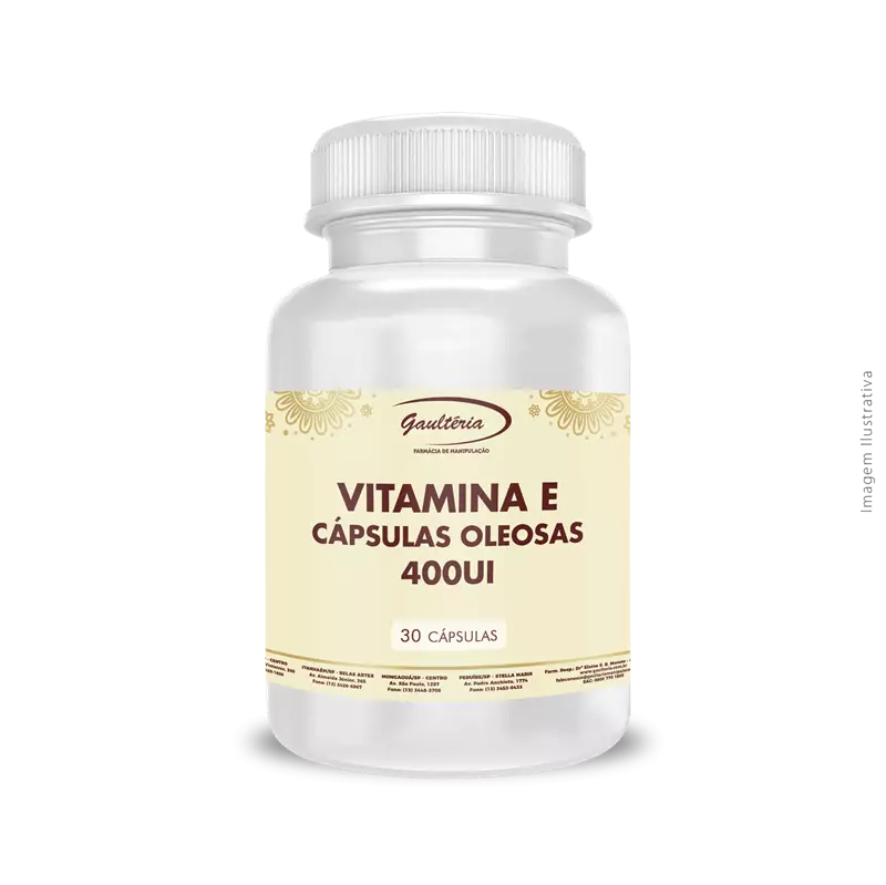 Cápsulas Oleosas de Vitamina E 400UI 30 Cápsulas