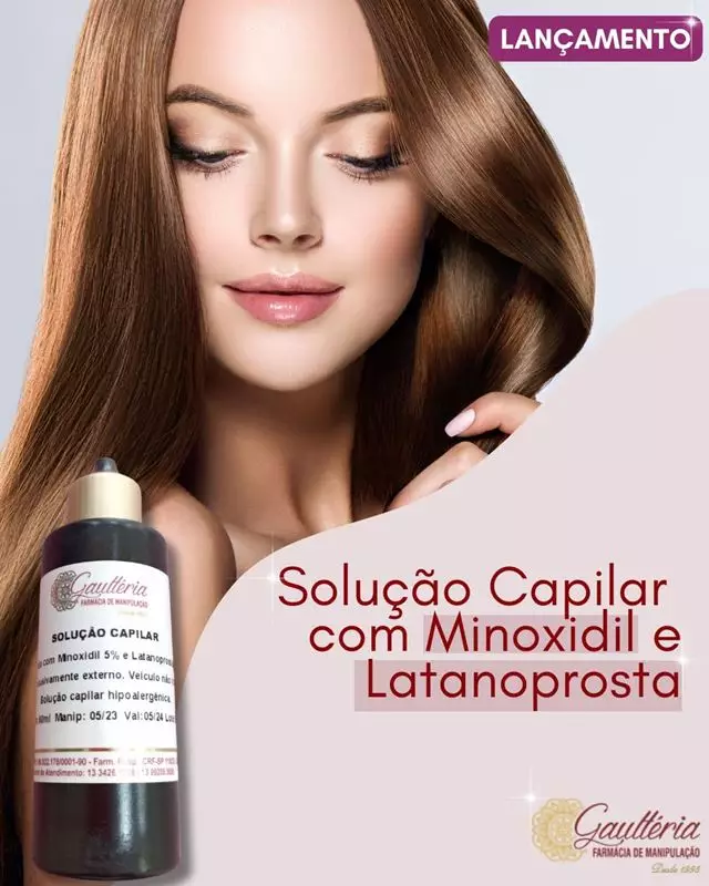 Solução Capilar com Minoxidil e Latanoprosta - 60ml