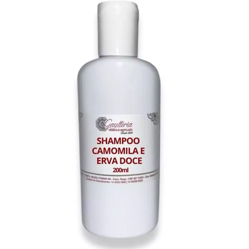 SHAMPOO DE CAMOMILA E ERVA DOCE 200ML