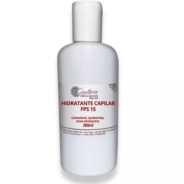 HIDRATANTE CAPILAR CERAMIDA-ROSA MOSQUETA-QUERATINA COM FPS-15 - 200ML