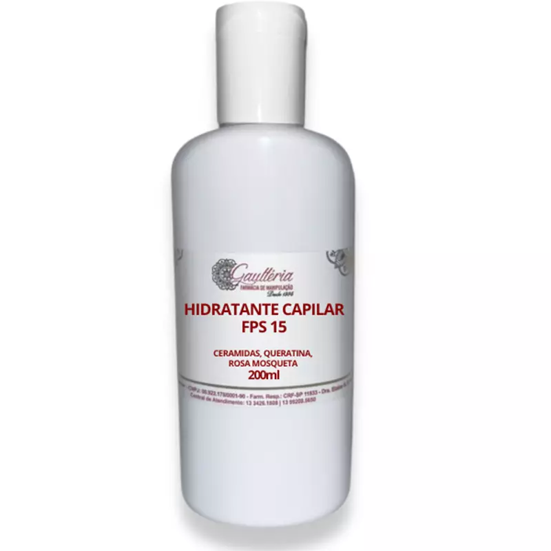 HIDRATANTE CAPILAR CERAMIDA-ROSA MOSQUETA-QUERATINA COM FPS-15 - 200ML