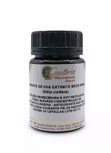Cápsulas Semente de Uva Extrato Seco - 50mg (Vitis Vinifera)