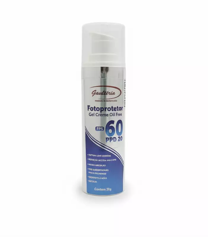 FOTOPROTETOR FPS60 PPD20 GEL CREME OIL FREE 30g