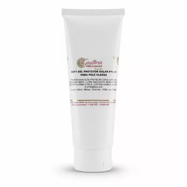 SOFT GEL PROTETOR SOLAR FPS-30 PARA PELE OLEOSA