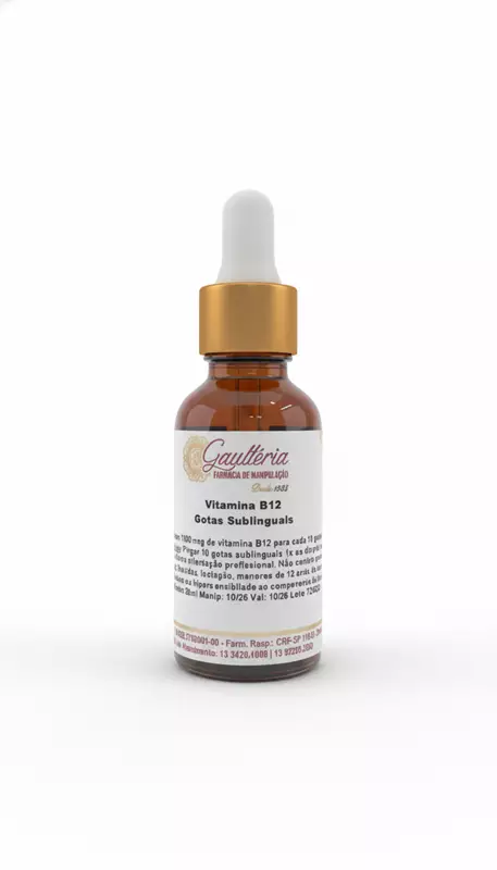 VITAMINA B12 - GOTAS SUBLINGUAIS 