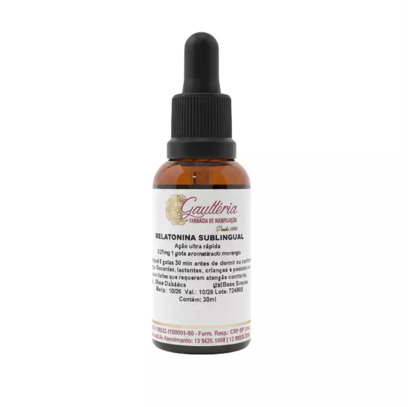 MELATONINA SUBLINGUAL - BASE DIABÉTICA