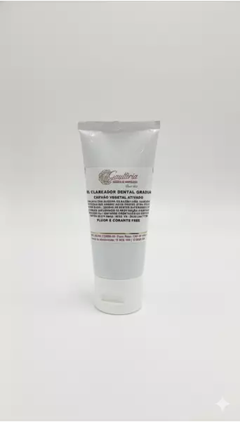 Gel Clareador Dental Gradual de Carvão Vegetal Ativado 50g 