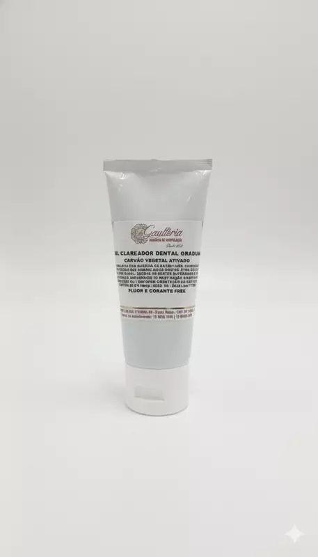 Gel Clareador Dental Gradual de Carvão Vegetal Ativado 50g 