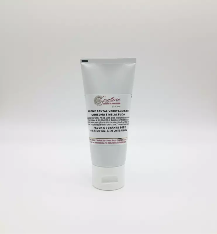 CREME DENTAL VEGETALIZADO CÚRCUMA E MELALEUCA