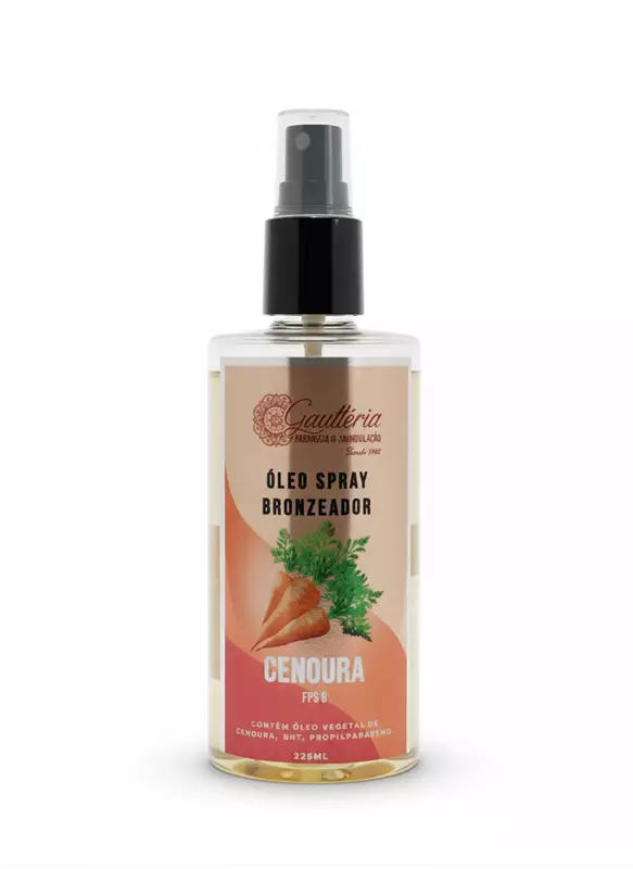 ÓLEO SPRAY BRONZEADOR CENOURA