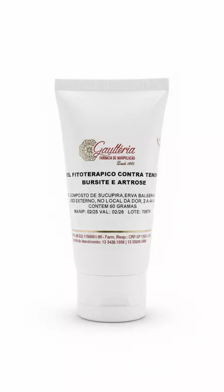 GEL FITOTERÁPICO CONTRA TENDINITE, BURSITE E ARTROSE