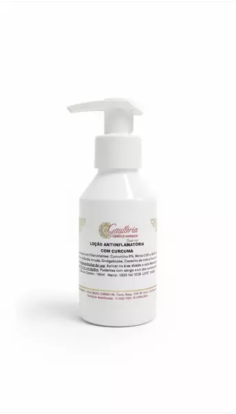 Loção Anti-inflamatória com Cúrcuma