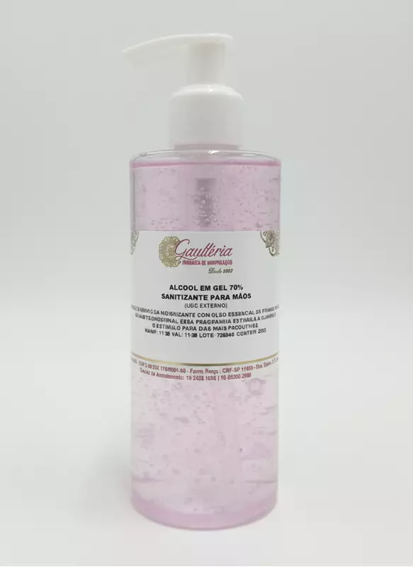 ÁLCOOL EM GEL 70% SANITIZANTE PARA MÃOS 230gr