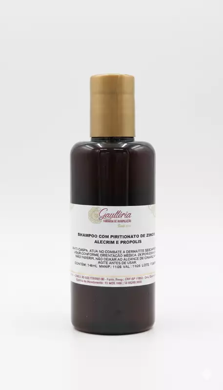 SHAMPOO COM PIRITIONATO DE ZINCO ALECRIM E PROPOLIS 145ML