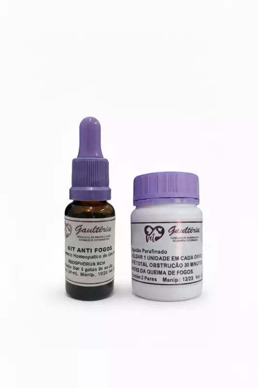 KIT HOMEOPÁTICO VETERINÁRIO CONTRA FOGOS DE ARTIFÍCIO