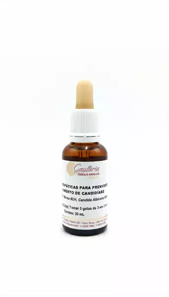 GOTAS HOMEOPÁTICAS PARA PRENVENÇÃO         	   E TRATAMENTO DE CANDIDÍASE