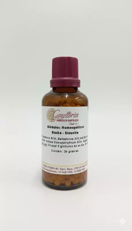 Glóbulos Homeopáticos  Rinite - Sinusite