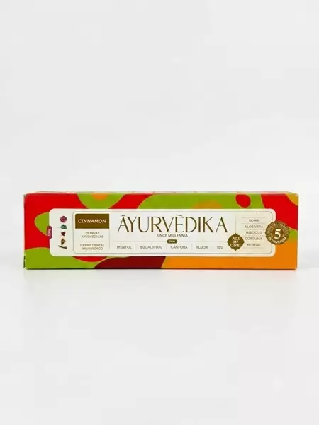 Creme Dental Ayurvédico Sem Flúor Cinnamon - 100g