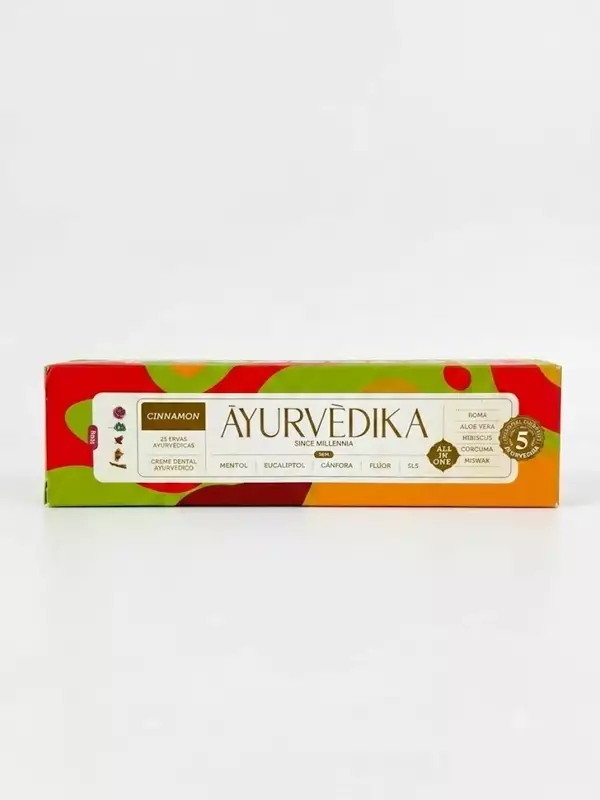 Creme Dental Ayurvédico Sem Flúor Cinnamon - 100g