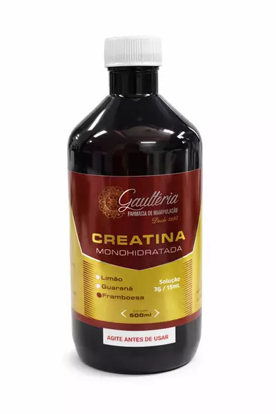 Creatina Monohidratada Solução Sabor Framboesa - 3G - 15ml 